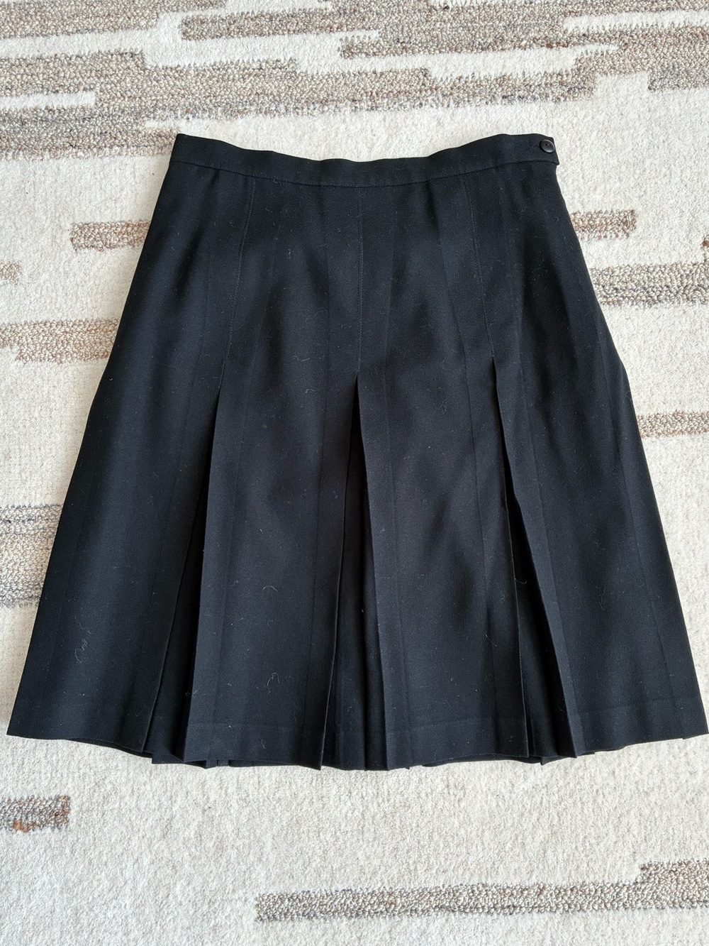 Vintage Braemar 100% Wool A-Line Pleated Skirt—Made in Canada
